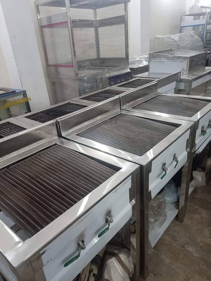 shawarma counter havy duty+fryer we hve pizza oven fast food machiner 6