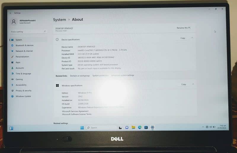 Dell Precision 5520 5