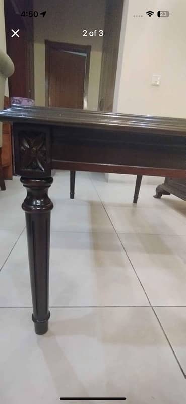 Used solid wood center table 1