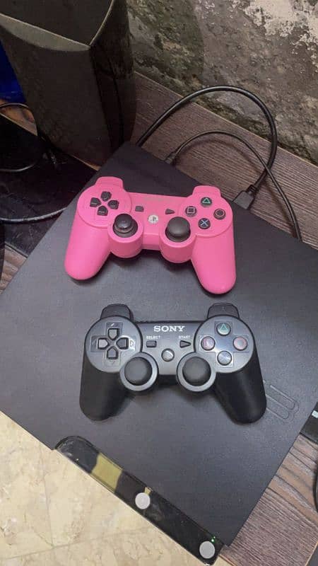 Ps3 Slim 320GB Jailbreak Two Controllers 7