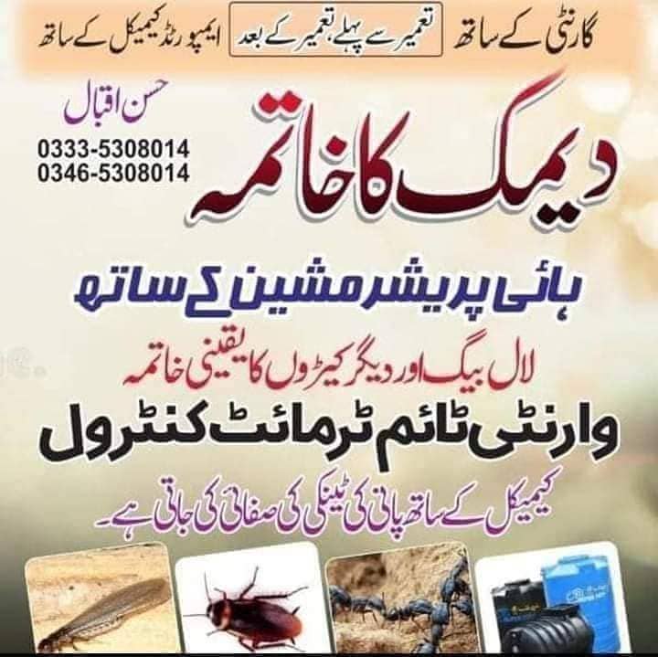 Pest Control/Termite Control/Fumigation Spray/Deemak Control Services 0