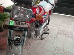 Honda 70 cc CD 2020 model Lahore registered