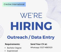 Outreach Specialist Required