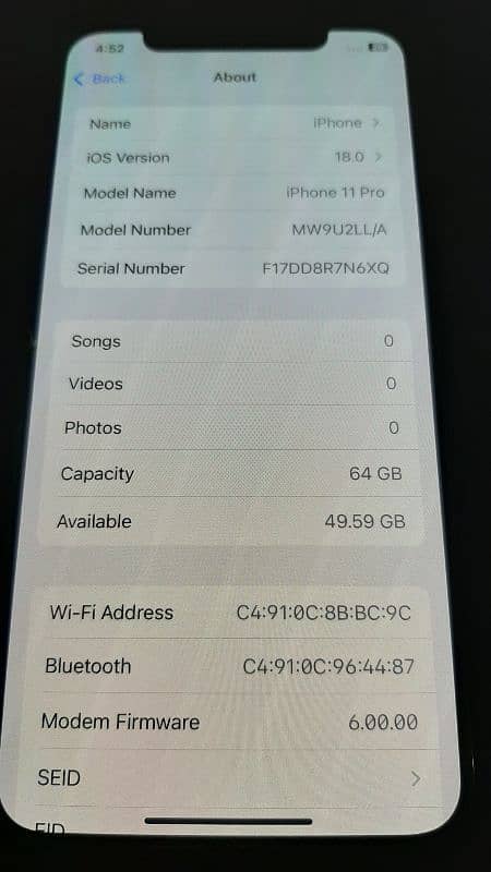 Iphone 11 pro 64GB 3