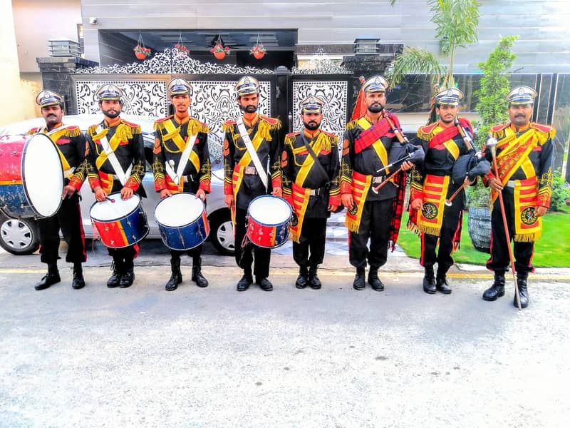 Fauji Band Party/Dhol for mendi & barat event/Pipe band/foji band baja 3