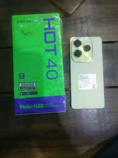 Infinix hot 40 Ram=16gb Storage=256gb (box+charger) warranty=26-07-25