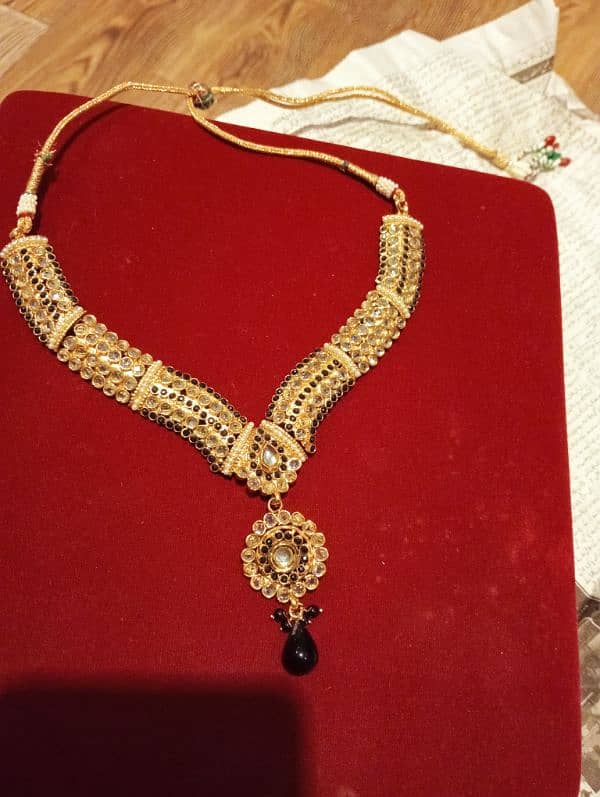 Black & gold jewelry set / bridal jewelry set 6