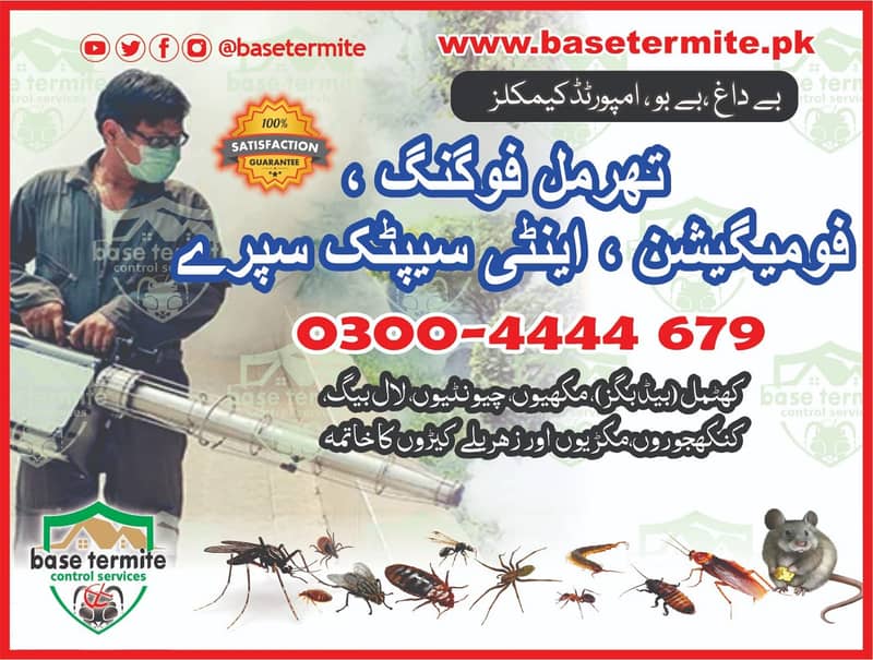 Termite Control,Pest Control, Fumigation Spray, Deemak Control dengue 0