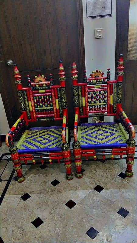 Handmade, Chinioti Transitional 2 Set of Pherra 1