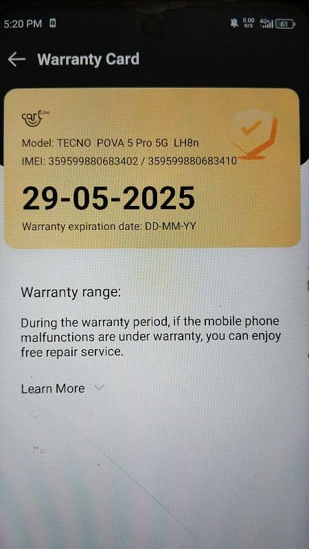 Tecno Pova 5 pro 5G 6