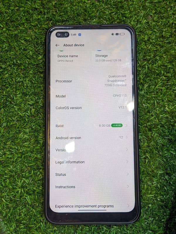 oppo reno 4 (8/128) 2
