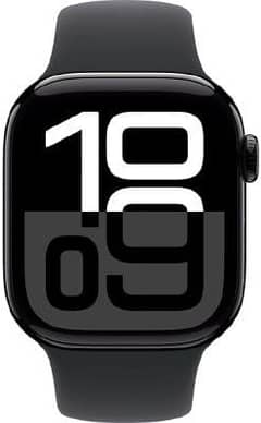 Apple Watch Series 10 46mm Jet Black Aluminium Case With Black Sports