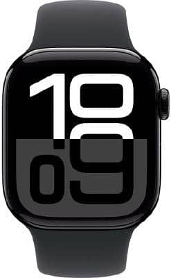 Apple Watch Series 10 46mm Jet Black Aluminium Case With Black Sports 0