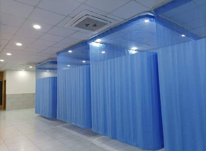 Hospital curtain,  curtain railing available , curtain with railing 10