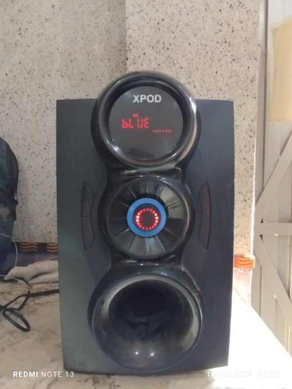 xpod woofer and 3 speaker 3