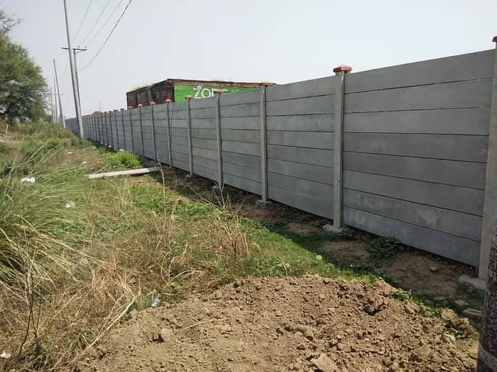 precast boundary wall/ boundary wall/Girders, slabs, control shed roof 16