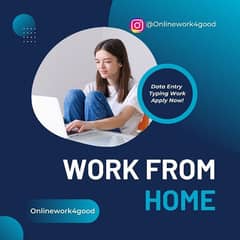 Data Entry / Typing Work / Apply Now