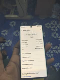 Samsung note 10 with box single sim life time pta approved