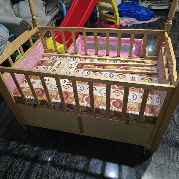 baby cot / baby swing / wooden/ solid 1