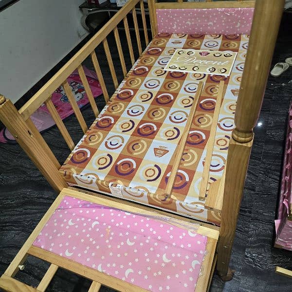 baby cot / baby swing / wooden/ solid 2