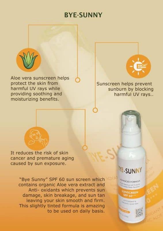 Bye Sunny New Advanced Formula SPF60+++ Sunscreen. 1