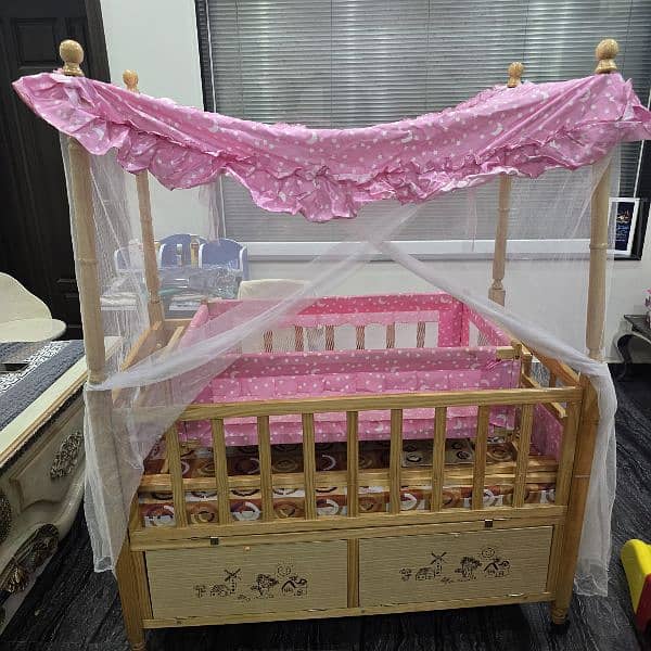 baby cot / baby swing / wooden/ solid 0