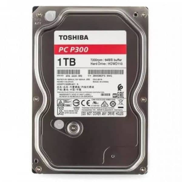 Toshiba 1TB Pc Hard Drive 0