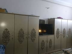 8 door cupboard Deco paint with lasani wood