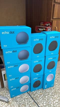 Amazon Echo Dot 5th Gen, Echo Pop, Echo Show 5 and Google Home Mini