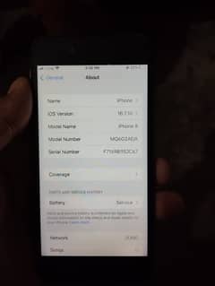 Iphone 8 pta approved 64 gb bh 76 back crack screen pa aik scratch hai