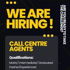 Urgent hiring for call center job both male and female 0