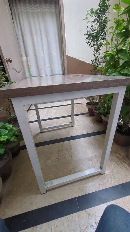 office table ms frame powder coated with top made with uv sheet 2