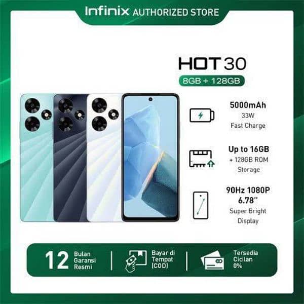 Infinix hot 30/8+8/128 1