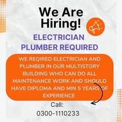 Electrician required