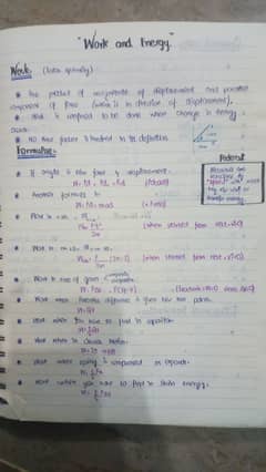 Handwritten assignments