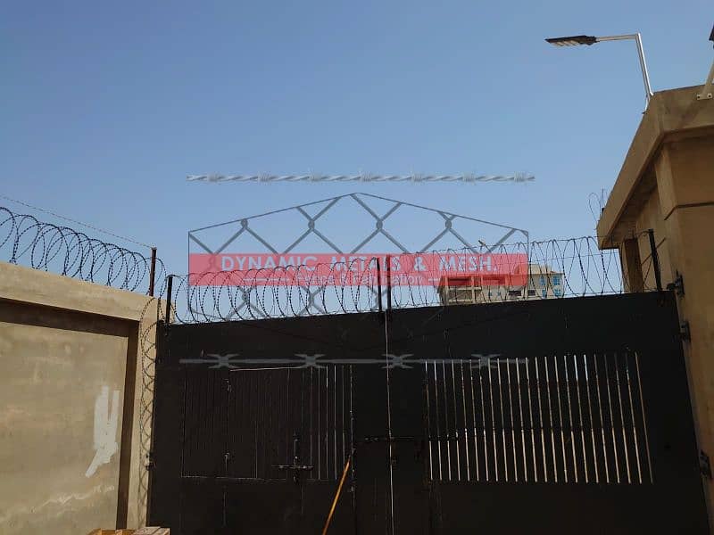 Chain Link Fence, Electric Fence, Razor wire, Weld Mesh, Birds Spikes. 13