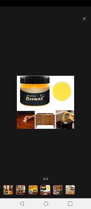 Beeswax Furniture Polish - Natural Wood Wax, 85G 3