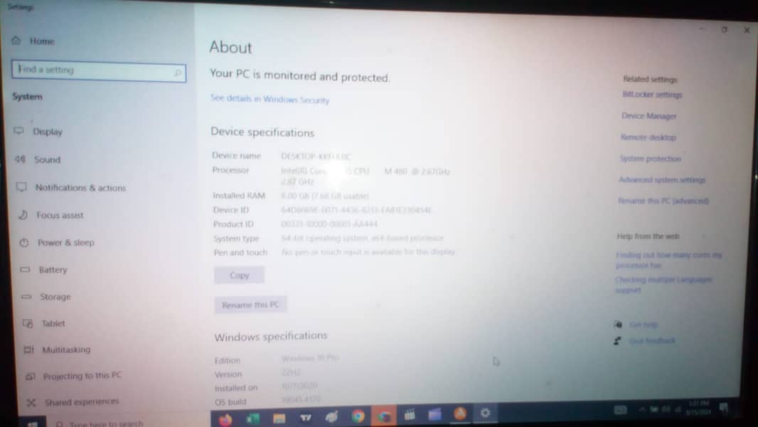 Acer i5 2.67 GHZ Laptop 3