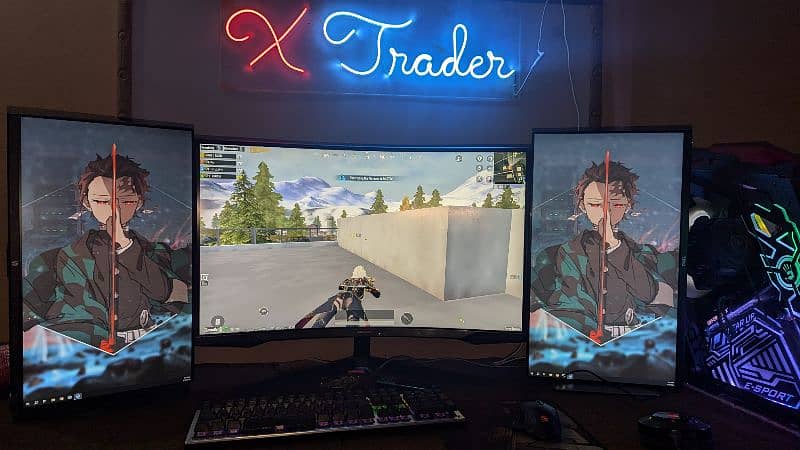 Gaming PC [+ 3  Monitors(1 CURVED MONITOR)] 0