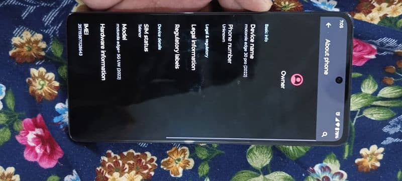 Motorola edge 30 pro (2022)  Snapdragon 8gen1 8