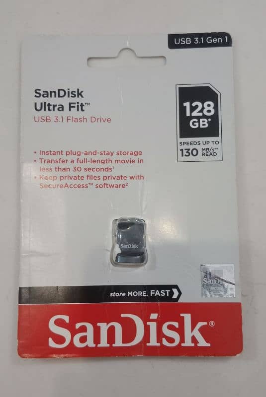 USB original SanDisk Ultra Fit 3.1 - 128 GB 0