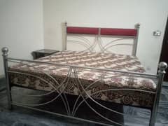 iron double bed