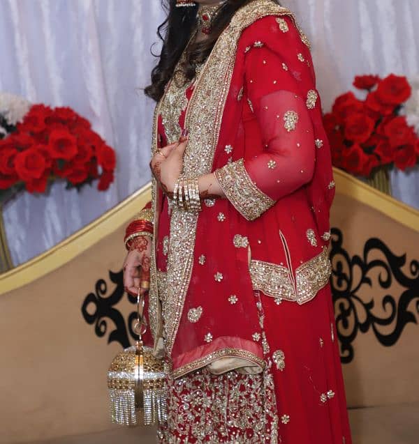 Red Barat Bridal Lehenga 1