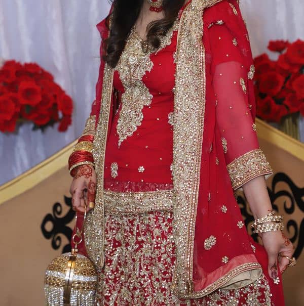 Red Barat Bridal Lehenga 2