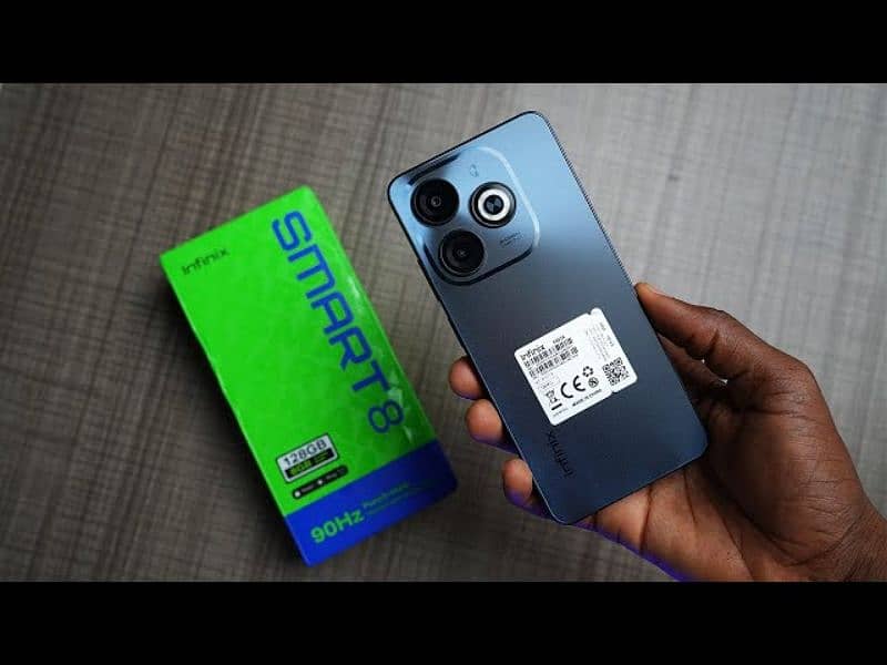 Infinix Smart 8 with box & charger 1