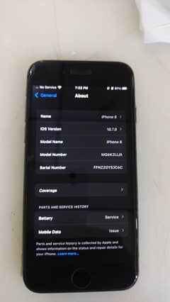 iphone 8 64 gb black 10/9 condition