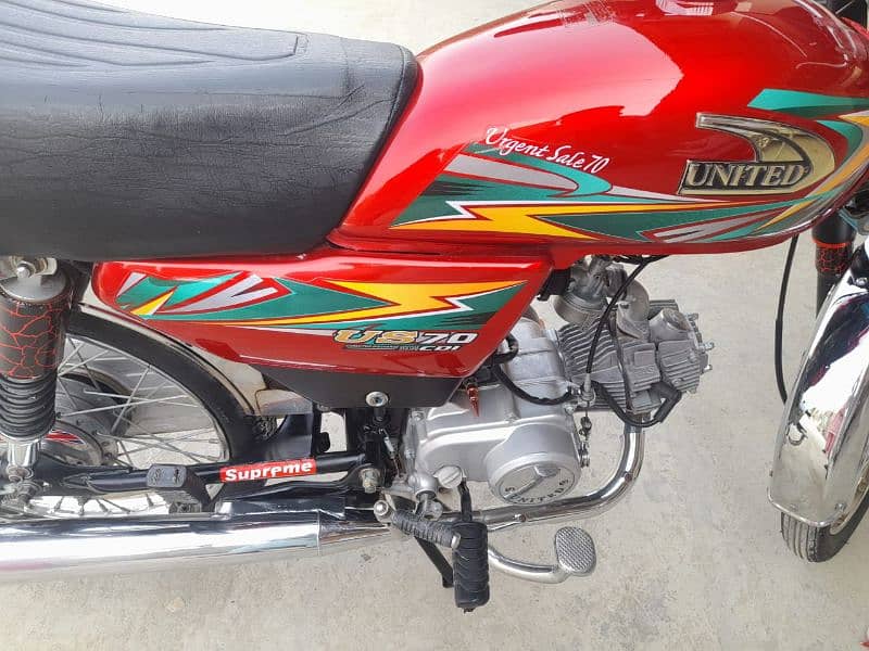 Almost new 2023 United 70cc bike for sale 4