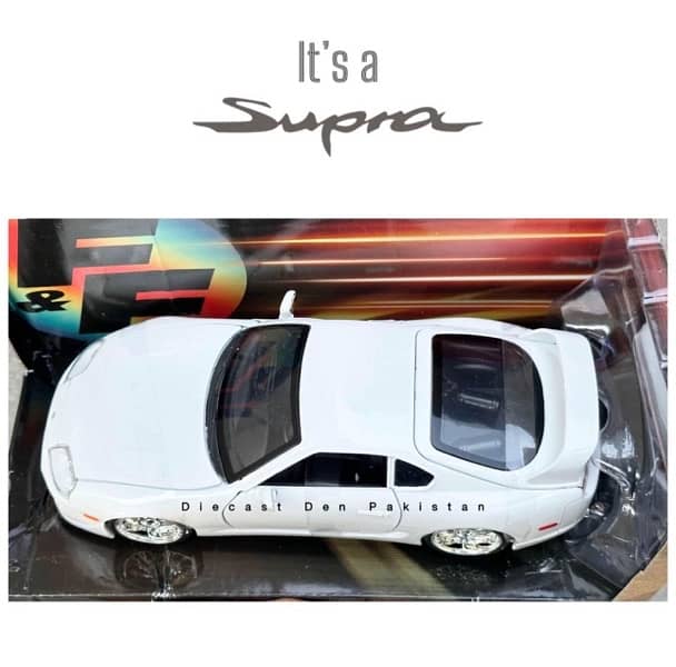 Toyota Supra MK4 White 1/24 Scale Diecast Model 2