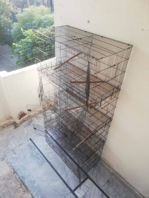 double partition cage 4 portion 1