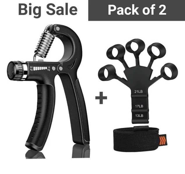 hand and forearm strength with the Pack of 2 hand gripper ,03135921724 0